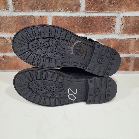 Geox Respira Italian Patent Faux Fur Girls Suede Boots EU 35 US 3.5 - Picture 5 of 7